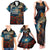 New Zealand Soldier ANZAC Day Family Matching Tank Maxi Dress and Hawaiian Shirt Silver Fern Starry Night Style LT03 - Polynesian Pride