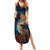 New Zealand Soldier ANZAC Day Summer Maxi Dress Silver Fern Starry Night Style LT03 Women Blue - Polynesian Pride