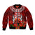 New Zealand ANZAC Waitangi Day Bomber Jacket Hei Tiki and Soldier LT03 Unisex Red - Polynesian Pride