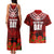 New Zealand ANZAC Waitangi Day Couples Matching Tank Maxi Dress and Hawaiian Shirt Hei Tiki and Soldier LT03 - Polynesian Pride