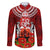New Zealand ANZAC Waitangi Day Family Matching Off Shoulder Long Sleeve Dress and Hawaiian Shirt Hei Tiki and Soldier LT03 Dad's Shirt - Long Sleeve Red - Polynesian Pride