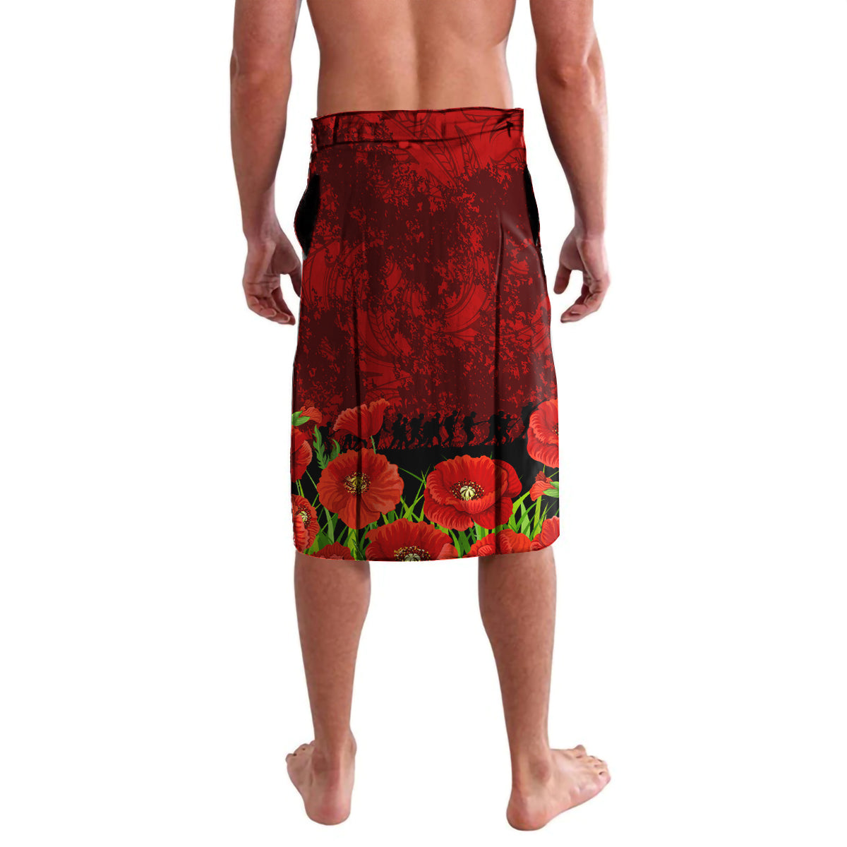 New Zealand ANZAC Waitangi Day Lavalava Hei Tiki and Soldier LT03 - Polynesian Pride