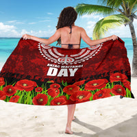 New Zealand ANZAC Waitangi Day Sarong Hei Tiki and Soldier LT03 - Polynesian Pride
