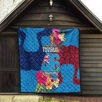 Tuvalu Independence Day Quilt 1st October 46th Anniversary Polynesian Jungle Flower LT03 - Polynesian Pride