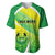 Enga Mioks Rugby Baseball Jersey Papua New Guinea Polynesian Tattoo LT03 Green - Polynesian Pride