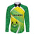 Custom Enga Mioks Rugby Long Sleeve Button Shirt Papua New Guinea Polynesian Tattoo LT03 Unisex Green - Polynesian Pride
