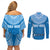 Gulf Isou Rugby Couples Matching Off Shoulder Short Dress and Long Sleeve Button Shirts Papua New Guinea Polynesian Tattoo LT03 - Polynesian Pride