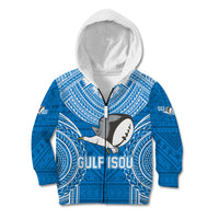 Gulf Isou Rugby Kid Hoodie Papua New Guinea Polynesian Tattoo LT03 - Polynesian Pride