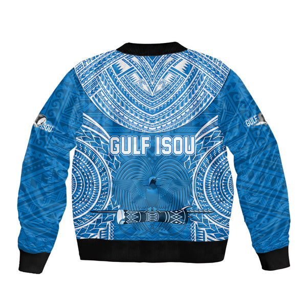 Gulf Isou Rugby Sleeve Zip Bomber Jacket Papua New Guinea Polynesian ...