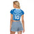 Custom Gulf Isou Rugby Raglan Cropped T Shirt Papua New Guinea Polynesian Tattoo LT03 - Polynesian Pride