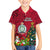 Niue Christmas Kid Hawaiian Shirt Coat of Arms and Polynesian Tattoo Xmas Element Christmas Red Vibe LT03 Kid Red - Polynesian Pride