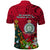 Niue Christmas Polo Shirt Coat of Arms and Polynesian Tattoo Xmas Element Christmas Red Vibe LT03 - Polynesian Pride