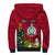 Personalised Niue Christmas Sherpa Hoodie Coat of Arms and Polynesian Tattoo Xmas Element Christmas Red Vibe LT03 - Polynesian Pride