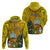 Niue Christmas Hoodie Coat of Arms and Polynesian Tattoo Xmas Element Christmas Yellow Vibe LT03 - Polynesian Pride