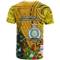 Niue Christmas T Shirt Coat of Arms and Polynesian Tattoo Xmas Element Christmas Yellow Vibe LT03 - Polynesian Pride