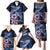 Hawaiian Whales Love Couple Family Matching Puletasi and Hawaiian Shirt Hibiscus and Kakau Art Tattoo Night Sky Vibe