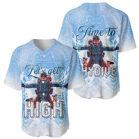 New Zealand Sky Diving Baseball Jersey Lets Get High