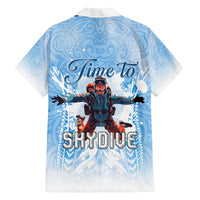 New Zealand Sky Diving Family Matching Off Shoulder Short Dress and Hawaiian Shirt Lets Get High