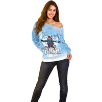 New Zealand Sky Diving Off Shoulder Sweater Lets Get High