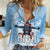 New Zealand Sky Diving Women Casual Shirt Lets Get High