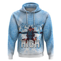 New Zealand Sky Diving Zip Hoodie Lets Get High