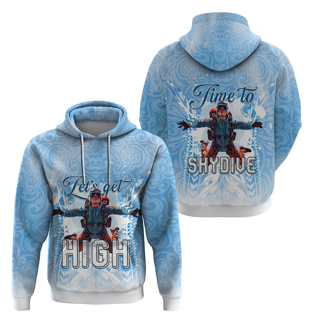 New Zealand Sky Diving Zip Hoodie Lets Get High