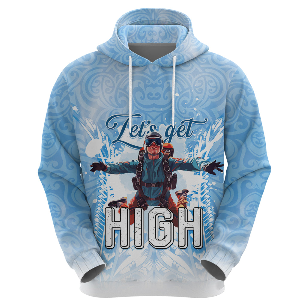 New Zealand Sky Diving Zip Hoodie Lets Get High