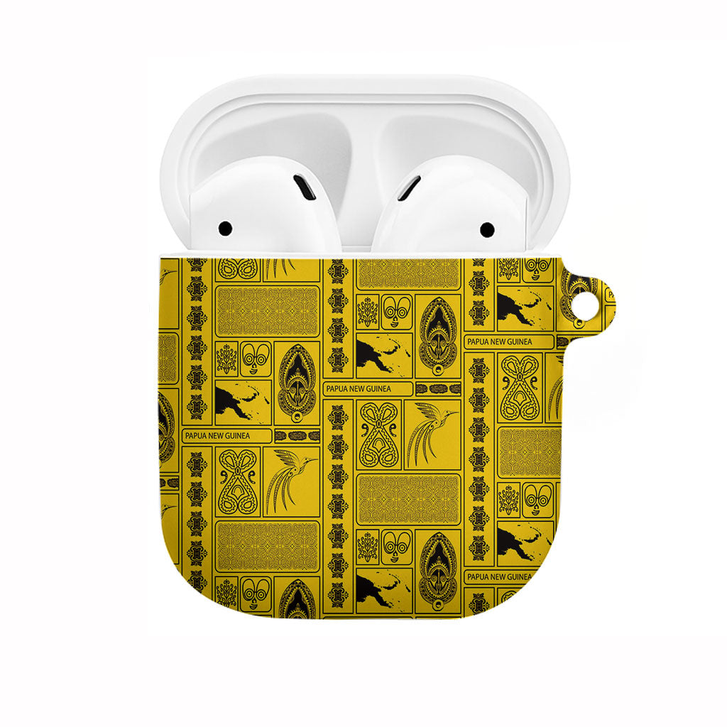 Papua New Guinea Heritage Motif AirPods Case Yellow Version