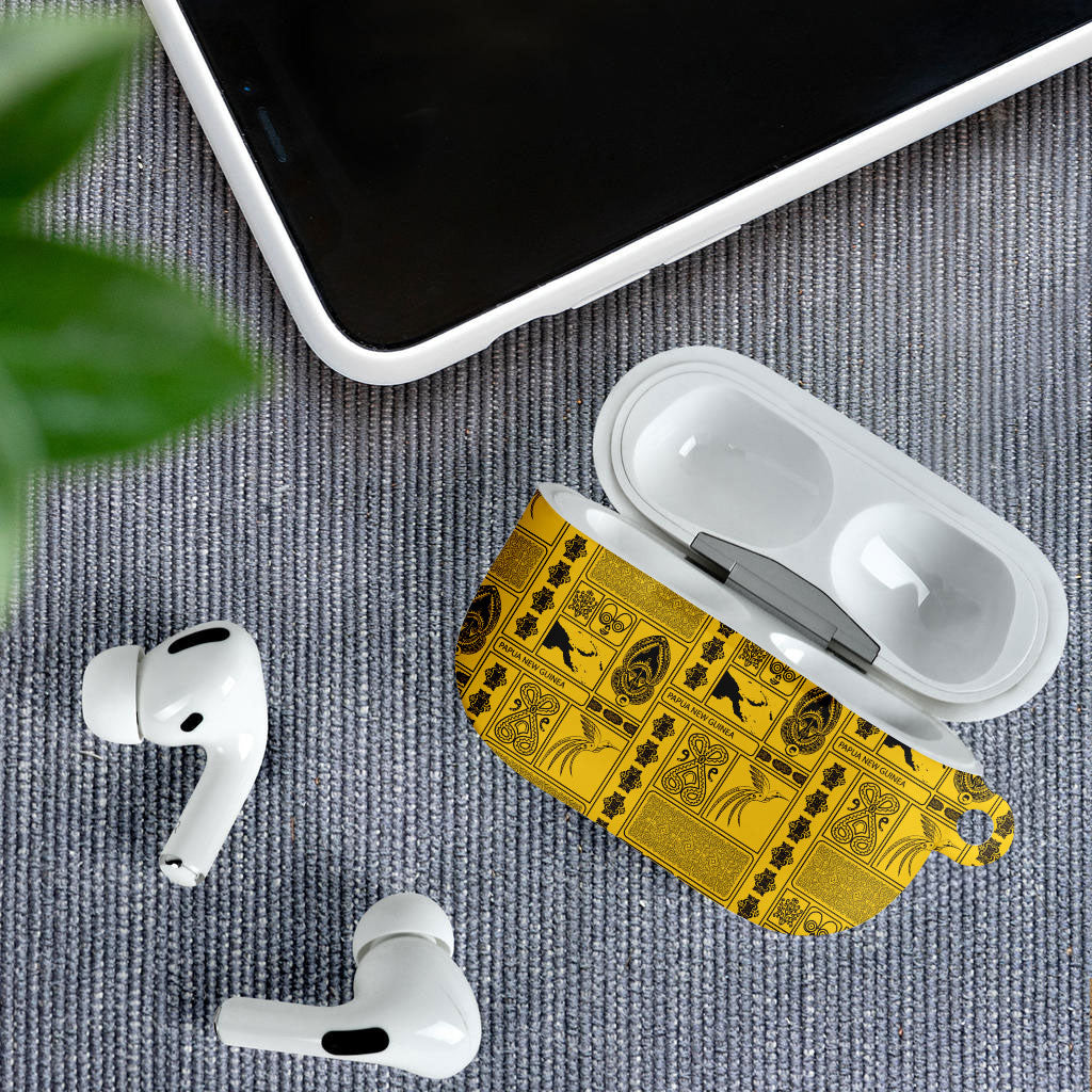 Papua New Guinea Heritage Motif AirPods Case Yellow Version