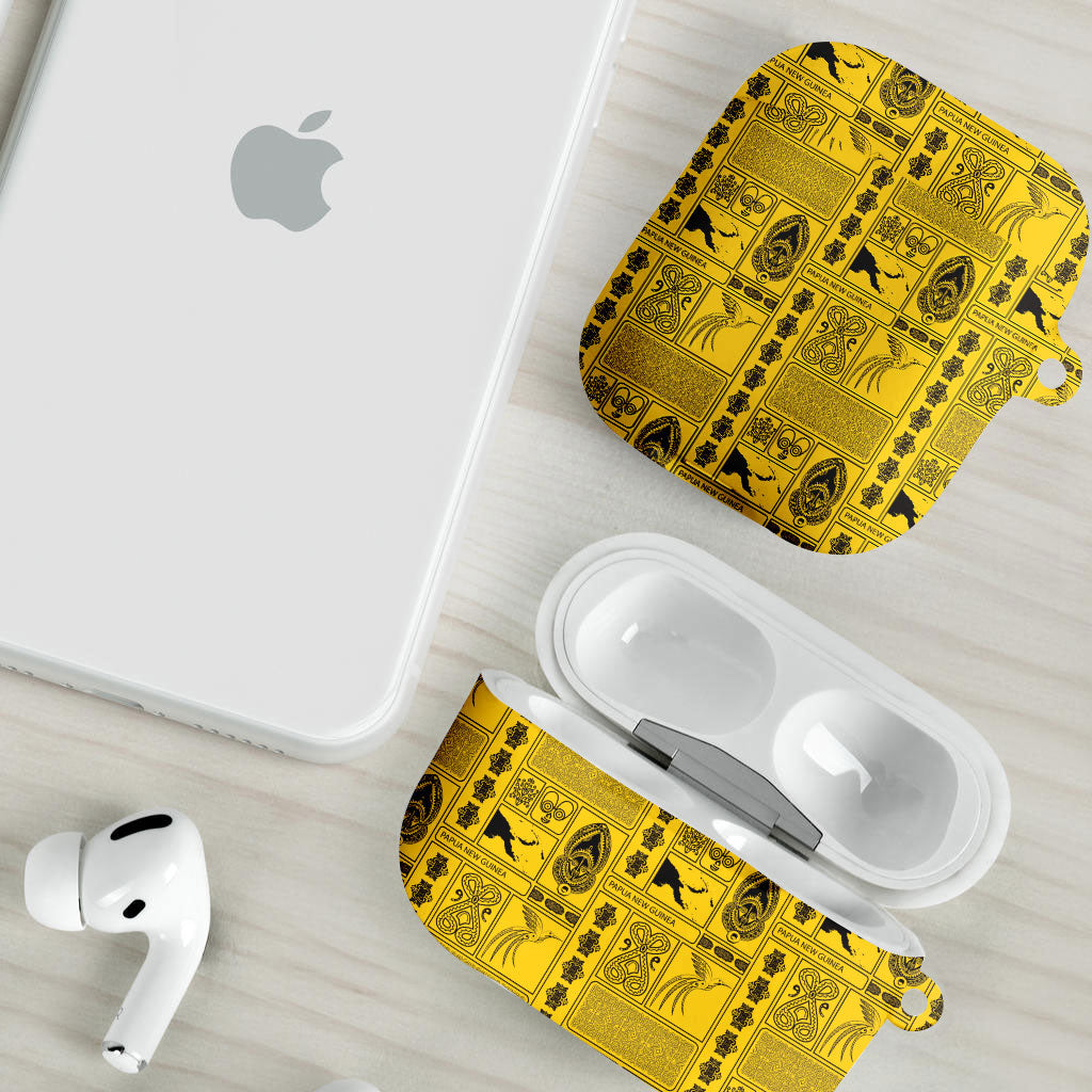 Papua New Guinea Heritage Motif AirPods Case Yellow Version