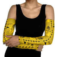 Papua New Guinea Heritage Motif Arm Sleeves Yellow Version