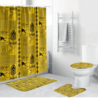 Papua New Guinea Heritage Motif Bathroom Set Yellow Version