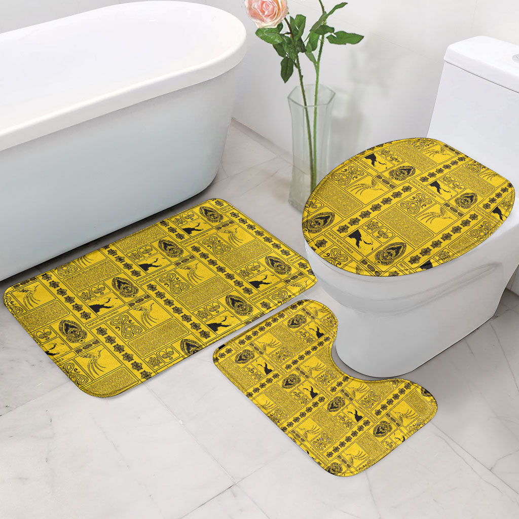 Papua New Guinea Heritage Motif Bathroom Set Yellow Version