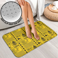 Papua New Guinea Heritage Motif Bathroom Set Yellow Version