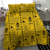 Papua New Guinea Heritage Motif Bedding Set Yellow Version