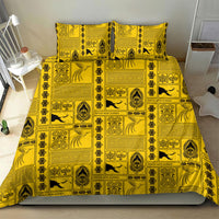 Papua New Guinea Heritage Motif Bedding Set Yellow Version