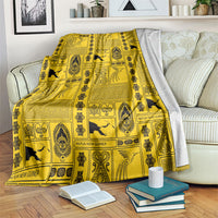 Papua New Guinea Heritage Motif Blanket Yellow Version