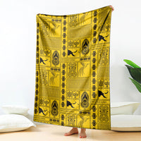 Papua New Guinea Heritage Motif Blanket Yellow Version
