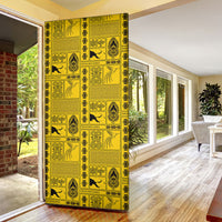 Papua New Guinea Heritage Motif Door Cover Yellow Version