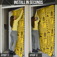 Papua New Guinea Heritage Motif Door Cover Yellow Version