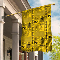 Papua New Guinea Heritage Motif Garden Flag Yellow Version