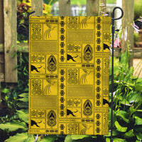 Papua New Guinea Heritage Motif Garden Flag Yellow Version