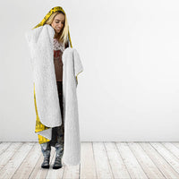 Papua New Guinea Heritage Motif Hooded Blanket Yellow Version