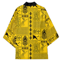 Papua New Guinea Heritage Motif Kimono Yellow Version