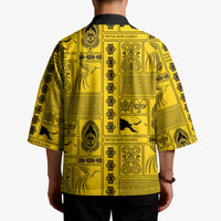 Papua New Guinea Heritage Motif Kimono Yellow Version