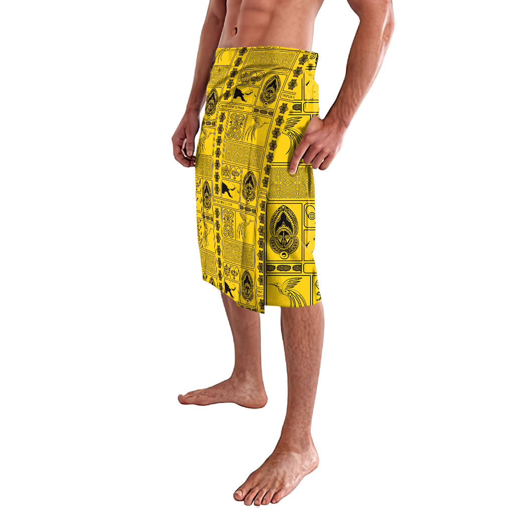 Papua New Guinea Heritage Motif Lavalava Yellow Version