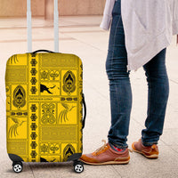 Papua New Guinea Heritage Motif Luggage Cover Yellow Version