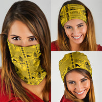 Papua New Guinea Heritage Motif Neck Gaiter Yellow Version