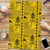Papua New Guinea Heritage Motif Puzzle Yellow Version