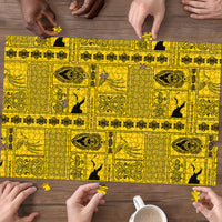 Papua New Guinea Heritage Motif Puzzle Yellow Version